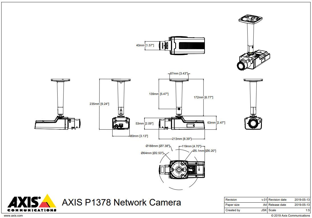 P1378 (AXIS) - システムケイカメラ