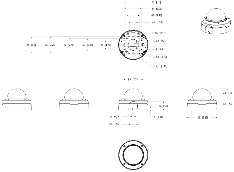 P3277-LV ドームカメラ