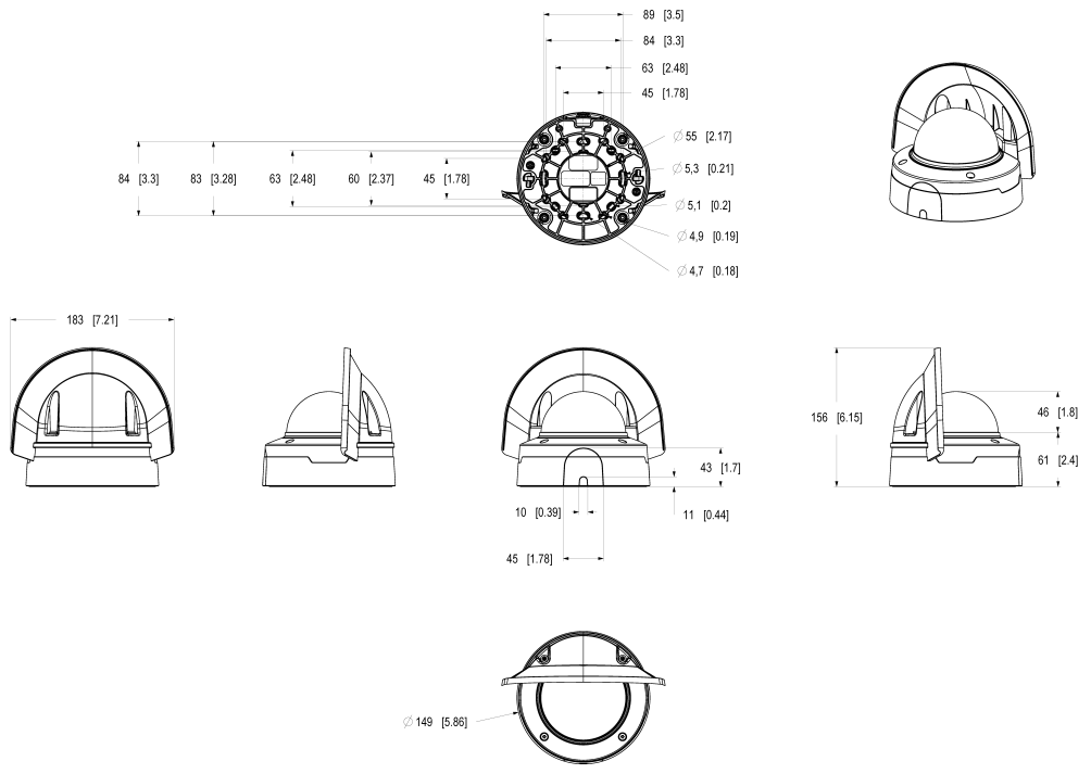 AXIS P3278-LVE Dome Camera