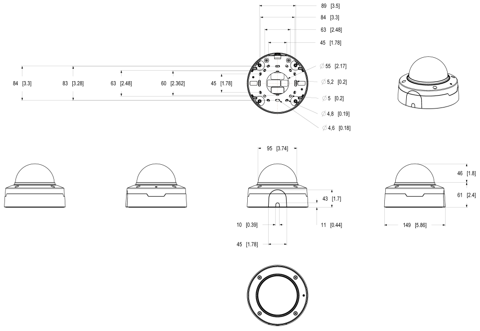 AXIS P3288-LV Dome Camera