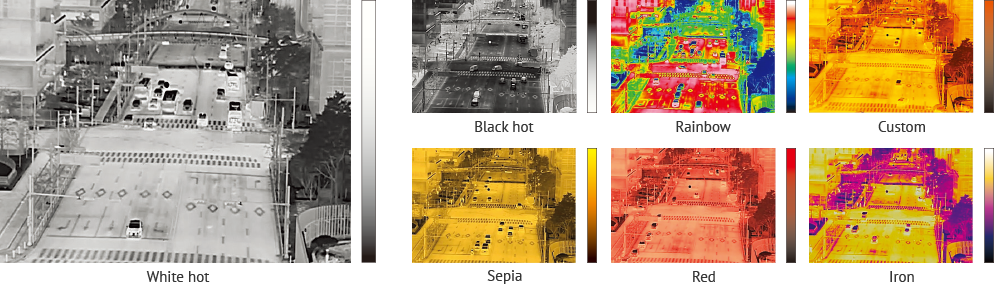 複数のカラーパレット