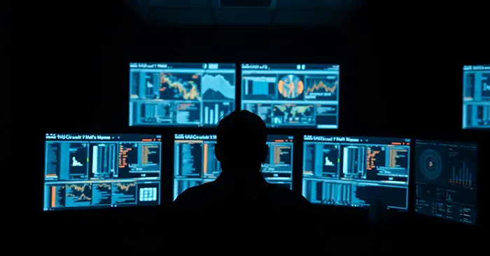 停電の中でのPC操作画像