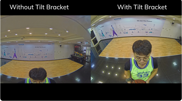 付属のチルトブラケットを使用して範囲を拡張